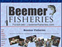 Tablet Screenshot of beemerfisheries.com